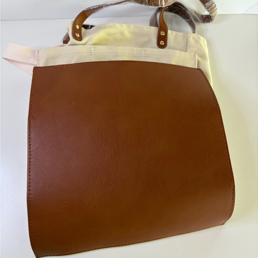 NWOT Free People Verve Canvas Market Tote - Picture 14 of 15